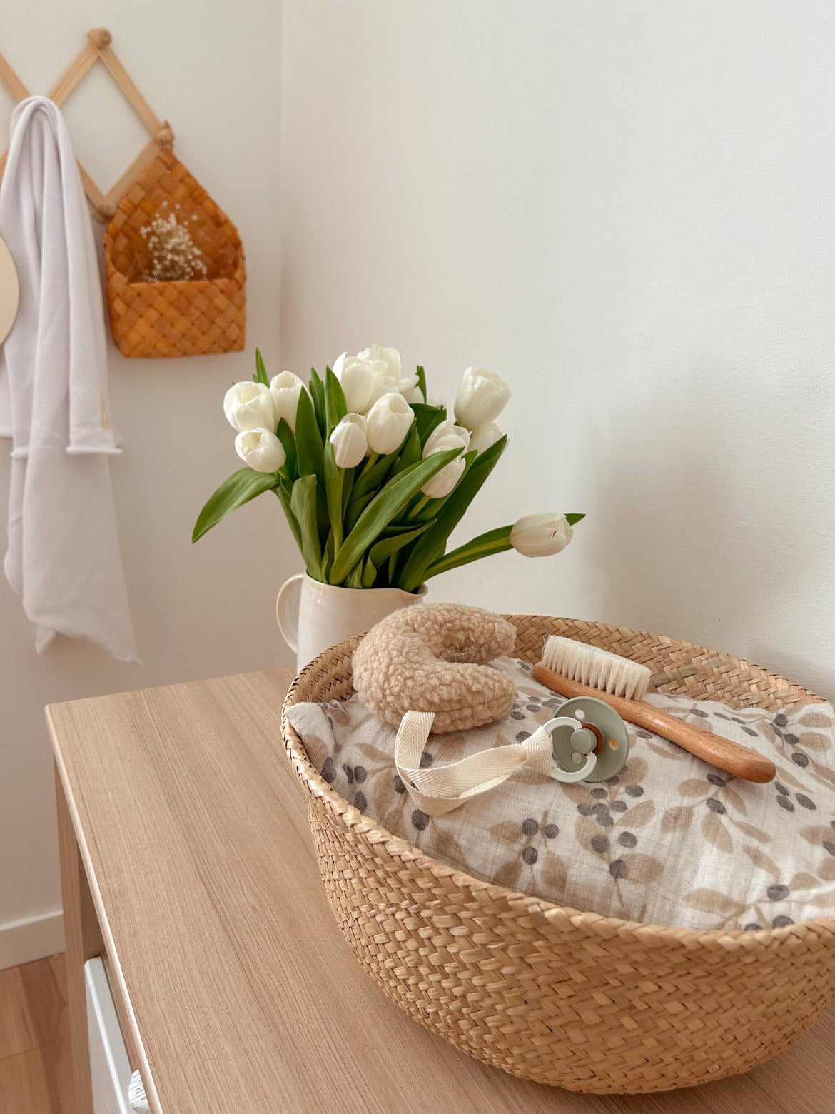 Attache suce en sherpa - Beige avoine - Beige avoine