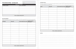 Planificateur de budget hebdomadaire - Beige avoine