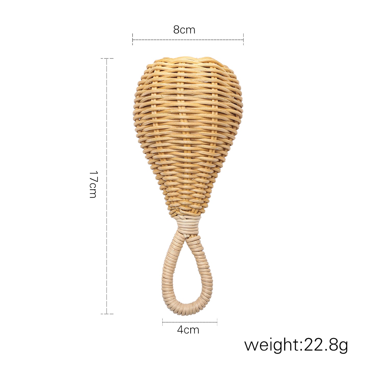Hochet en rotin Beige avoine - Beige avoine
