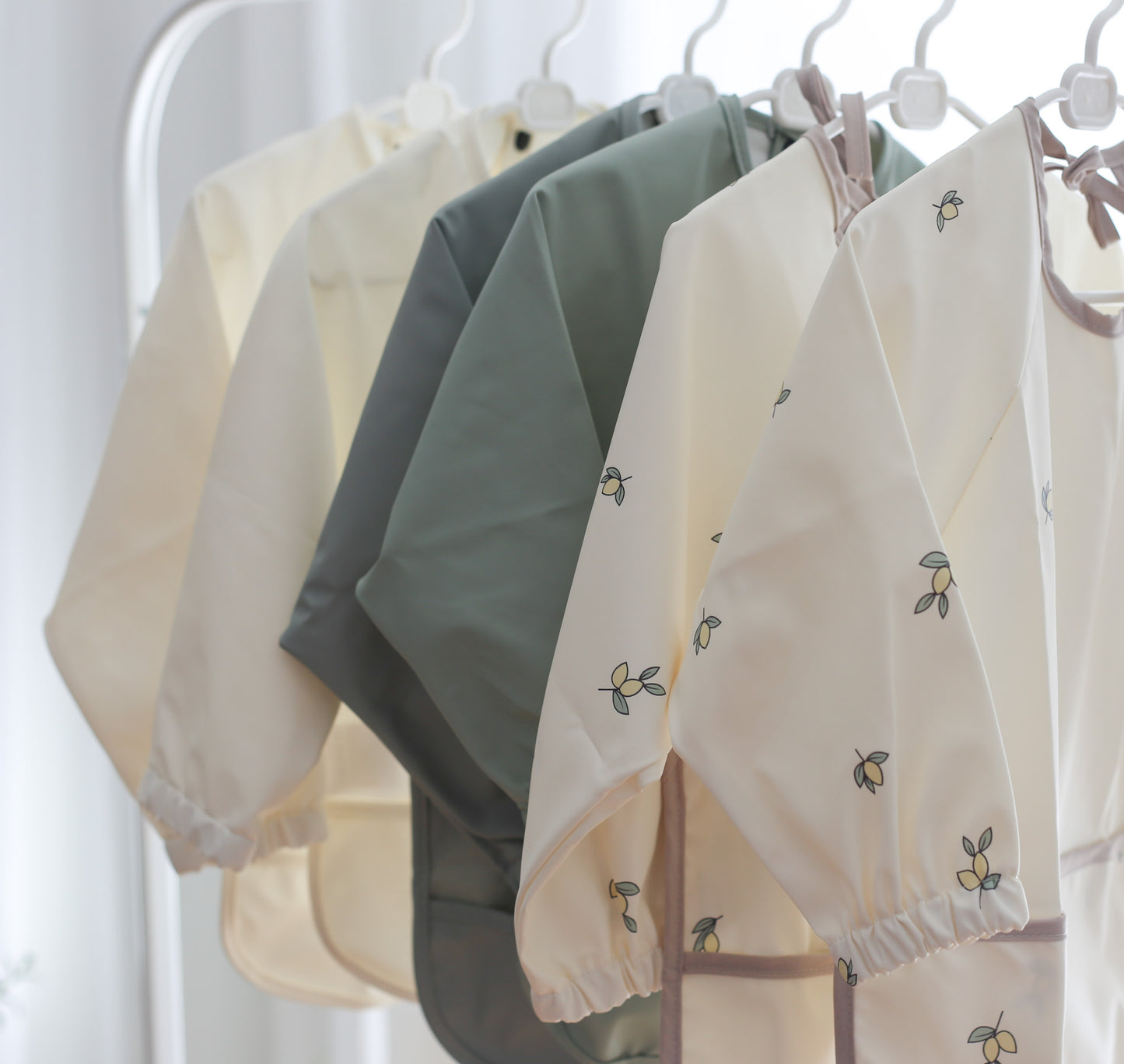 Bavette imperméable à manches longues - Beige avoine - Beige avoine