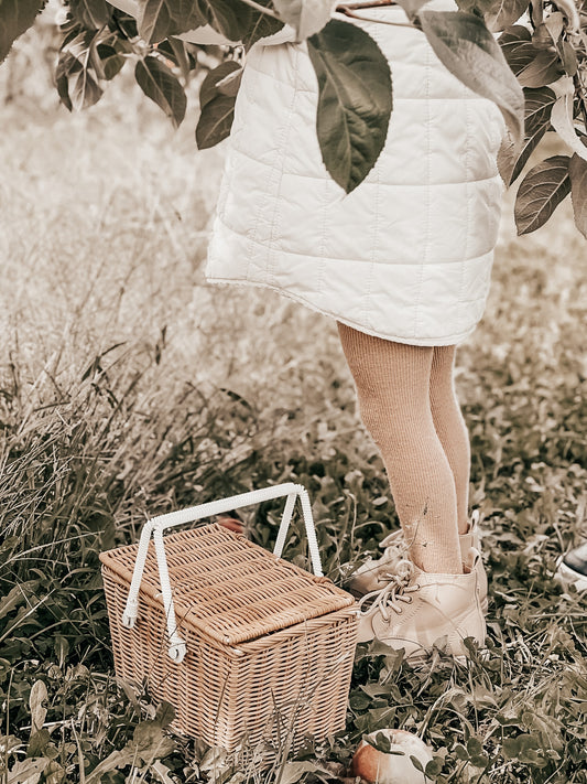 Petit panier en rotin - Beige avoine