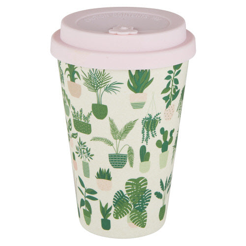 Tasse de transport - Feuillage - Beige avoine