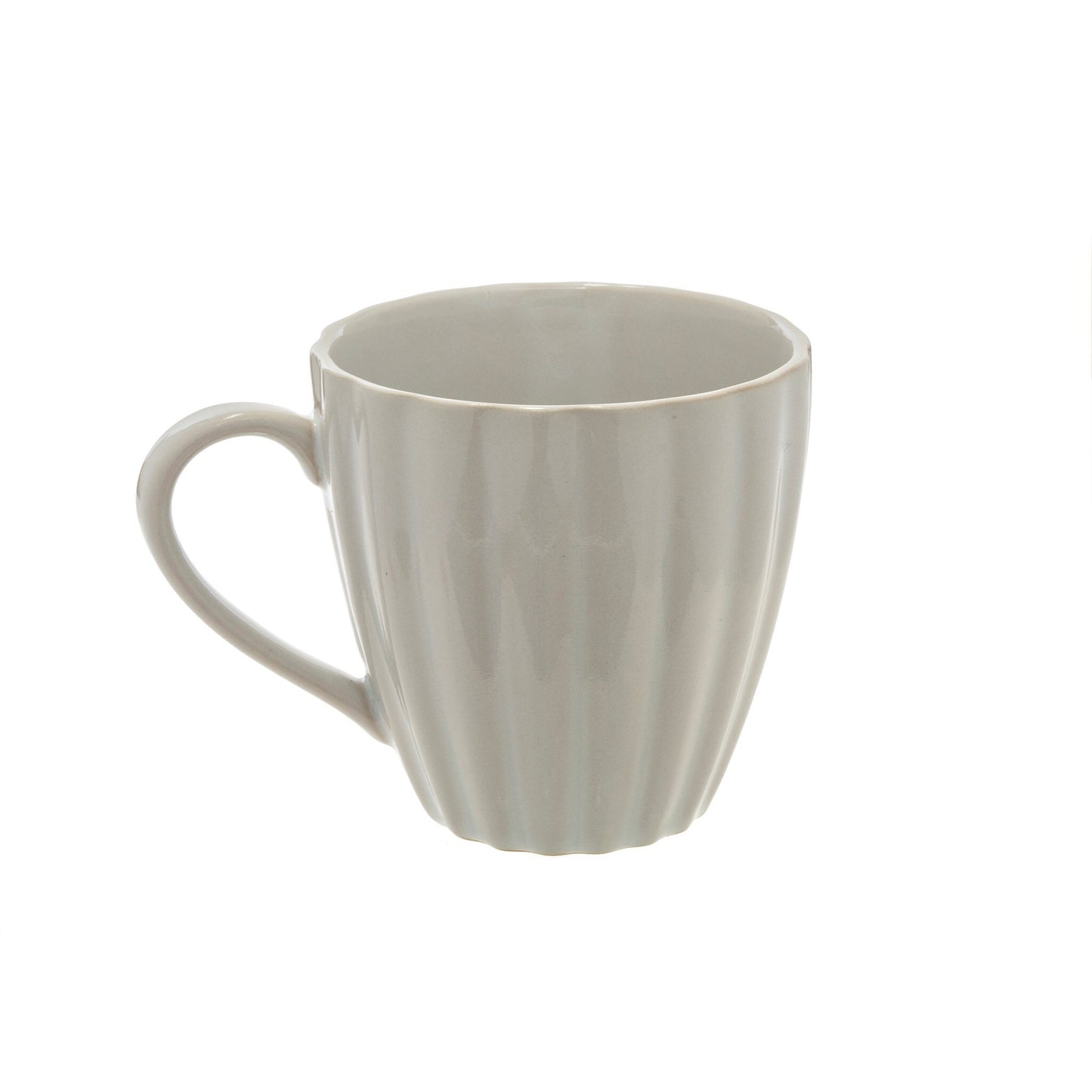 Tasse Amelia - Blanche - Beige avoine