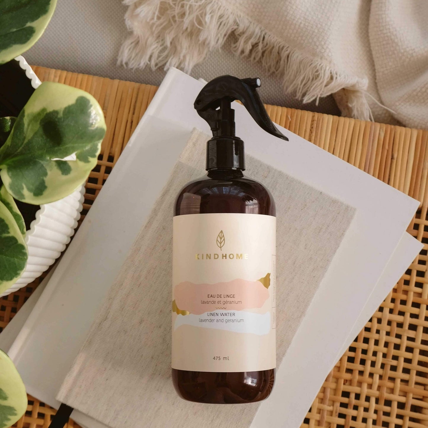 Eau de linge - Lavande et géranium - Beige avoine