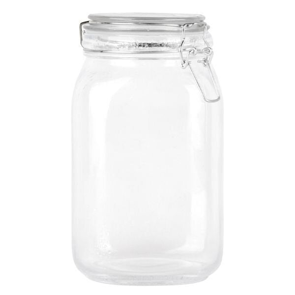 Pot en verre hermétique - 1.5 L - Beige avoine