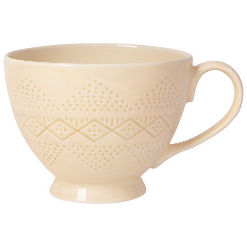 Tasse - Ornement vanille - Beige avoine